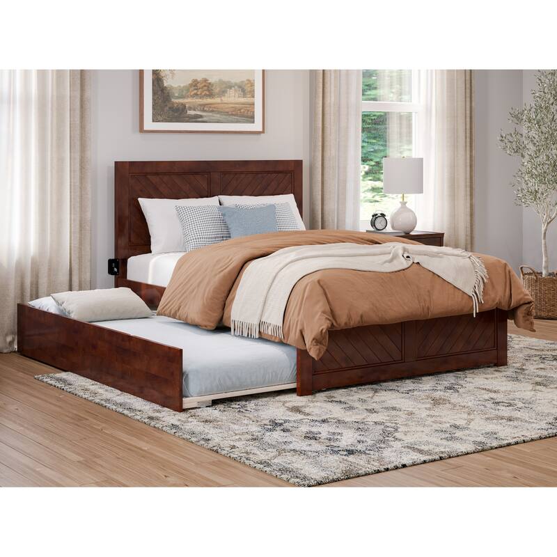 AFI, Canyon Platform Bed with Matching Footboard & Trundle