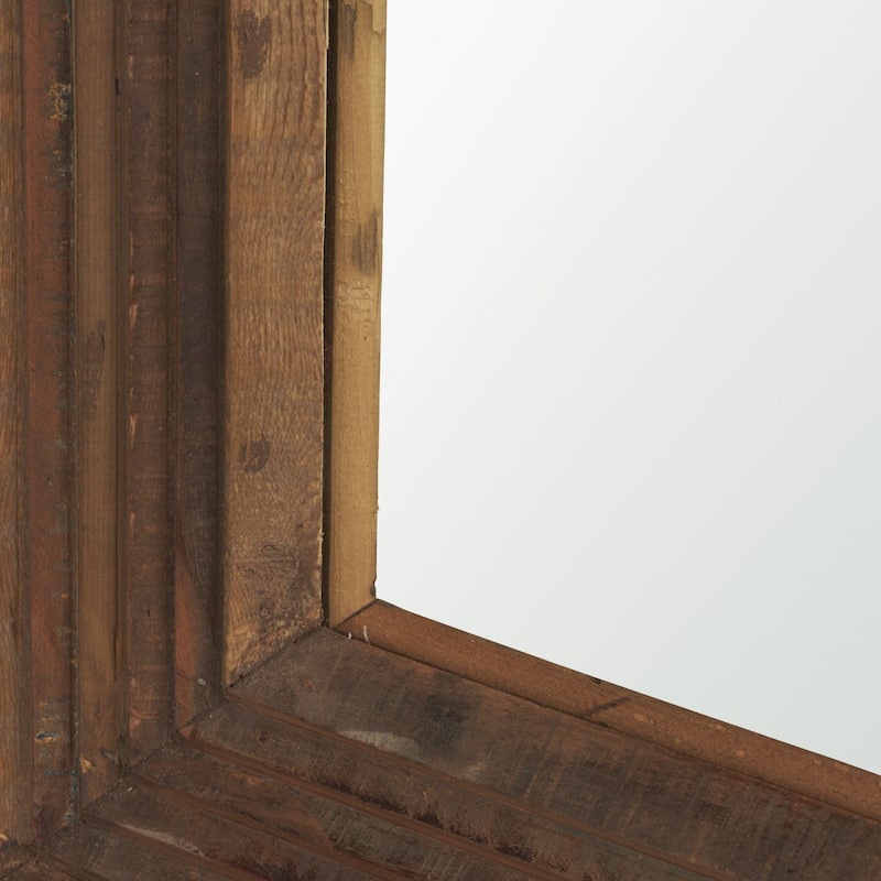 Bennet Small Rectangle Reclaimed Wooden Mirror