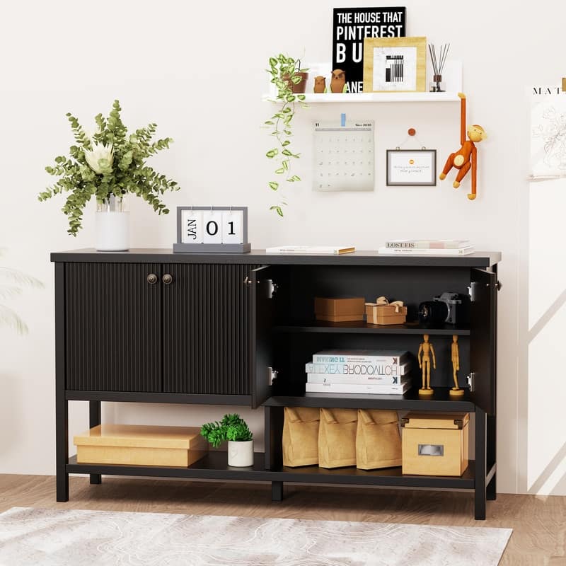 Morden Cabinet with Display for Kitchen and Living Room