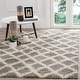 preview thumbnail 4 of 60, SAFAVIEH Dallas Shag Melahat Trellis 1.5-inch Thick Rug 3' x 5' - Grey/Ivory - Rectangle