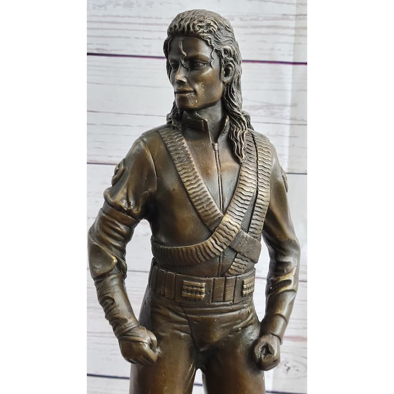 Hand Made Original Artwork By Aldo Vitaleh Michael Jackson Bronze Sculpture Figurine