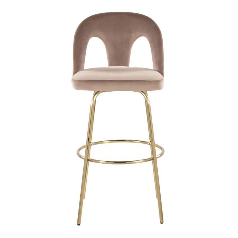 Ava Upholstered 30" Fixed-Height Barstool - Set of 2