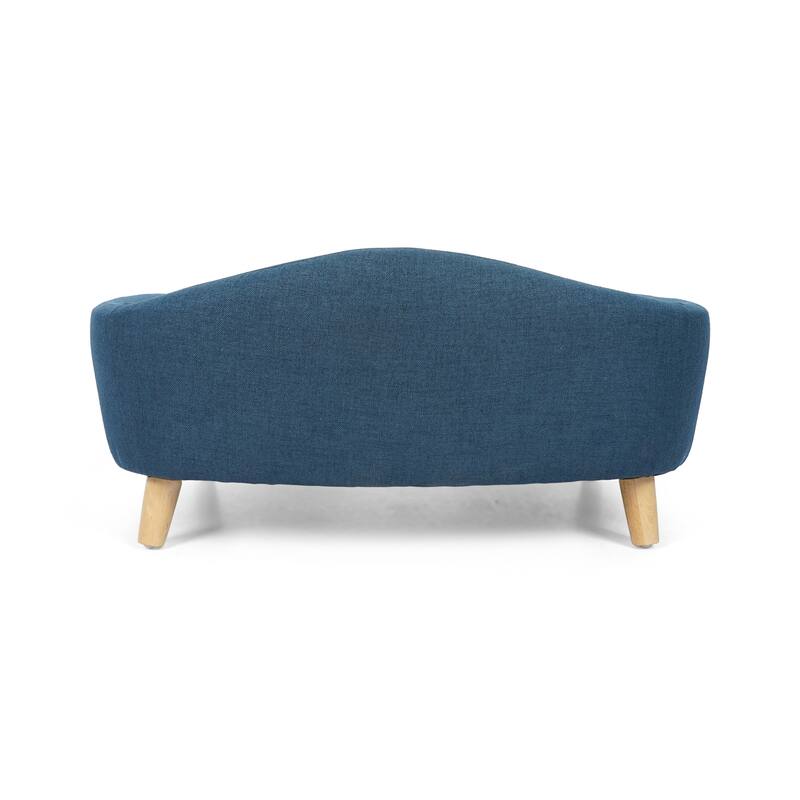 Roomfitters Modern Dog Sofa Bed, Corduroy Pet Couch with Supportive Foam and Wooden Legs, Elevated Design