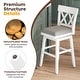 preview thumbnail 8 of 11, Costway 1/2/3/4 PCS 30" Bar Stool Wooden Chair with Contoured Backrest