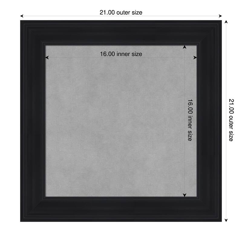 Amanti Art Abbey Black Framed - 21 x 21 in