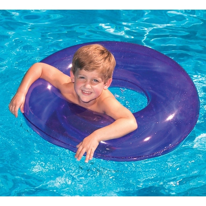 purple pool float