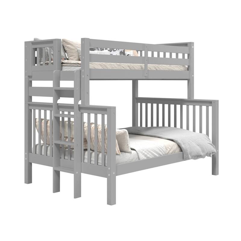 Taylor & Olive Trillium Twin over Full Bunk Bed with End Ladder