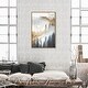preview thumbnail 9 of 20, Oliver Gal 'Yali Majestic' Abstract Wall Art Framed Canvas Print Paint - Brown, Gray 30 x 45 - Gold