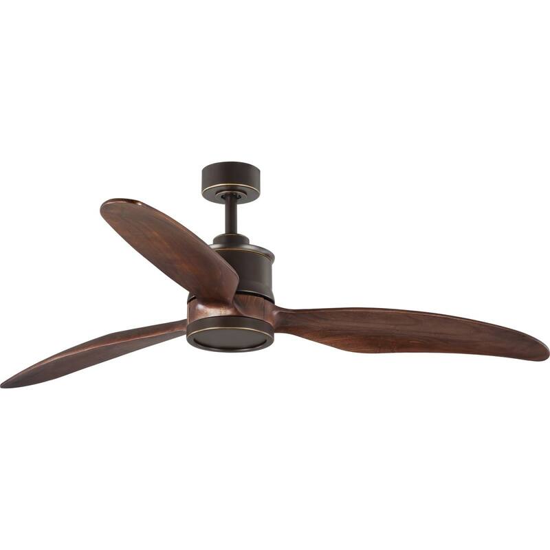 Farris Collection Three-Blade Carved Wood 60" Ceiling Fan - 12.370" x 31.250" x 10.500"