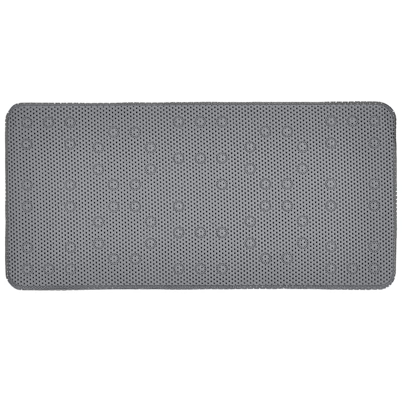 Bath Bliss Extra Long Cushioned Bath Mat - Dark Grey