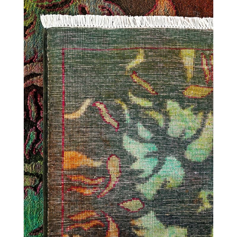 Vibrance, One-of-a-Kind Hand-Knotted Area Rug - Multi, 9' 10" x 13' 10" - 9' 10" x 13' 10"