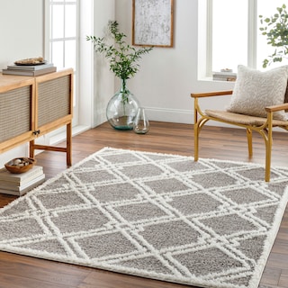 Livabliss Rodos Transitional Trellis Plush Area Rug