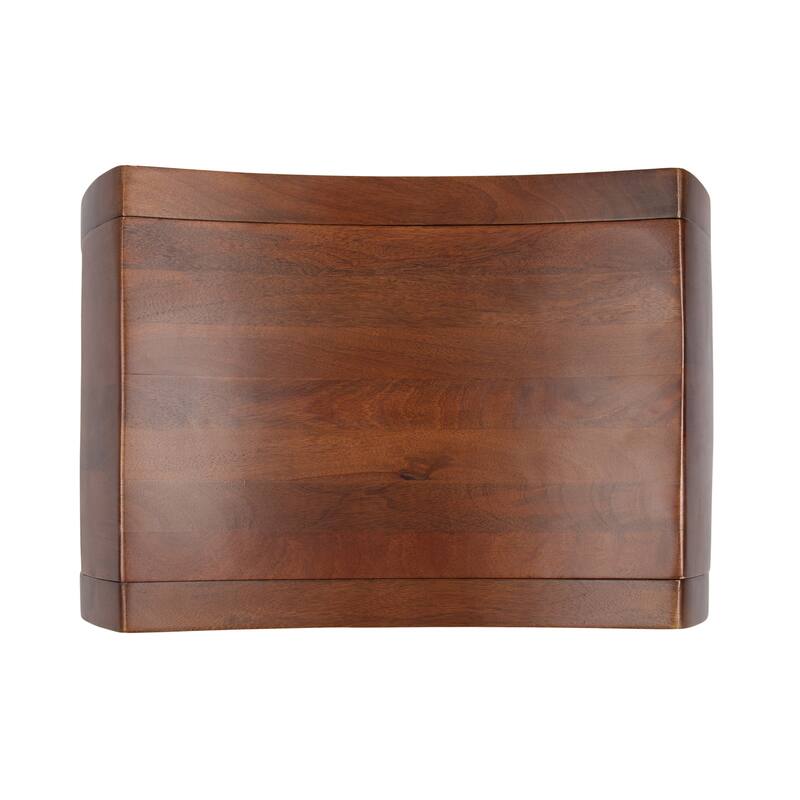 Kate and Laurel Loviisa Wood Ottoman and Vanity Stool