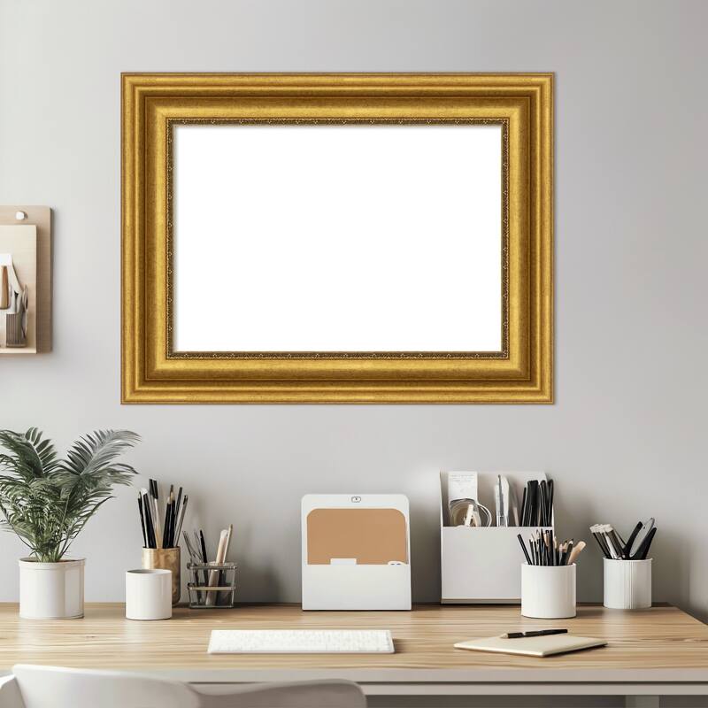 Amanti Art Parlor Black Framed Dry Erase Magnetic Board
