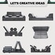 preview thumbnail 6 of 6, 11-Piece Kids Couch Sofa, Convertible Foam and Floor Cushion, Grey - 70.8"×31.5"×19.7"