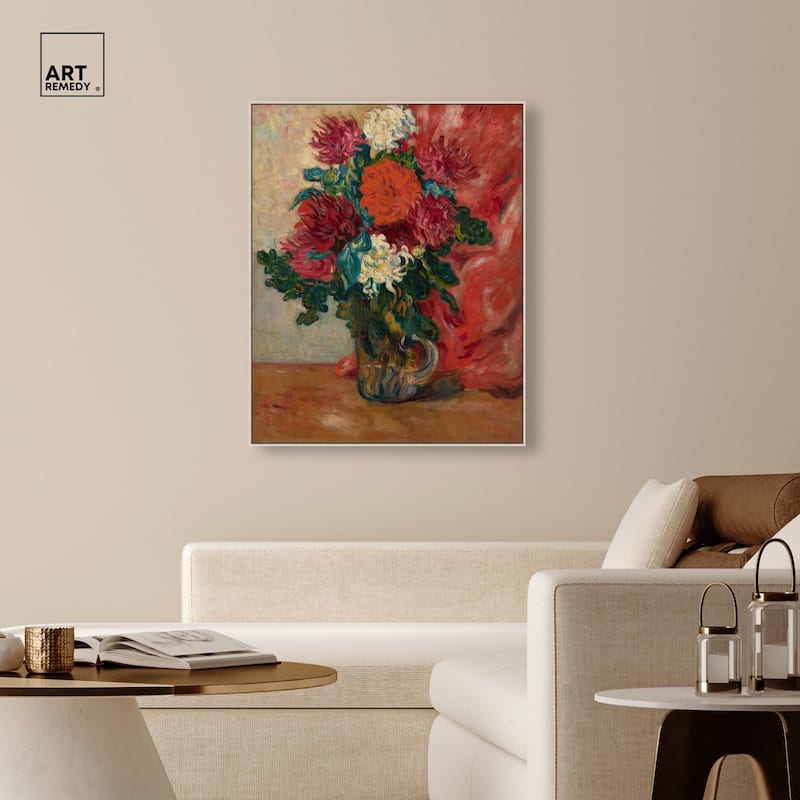 Valtat Dahlias Canvas by Art Remedy