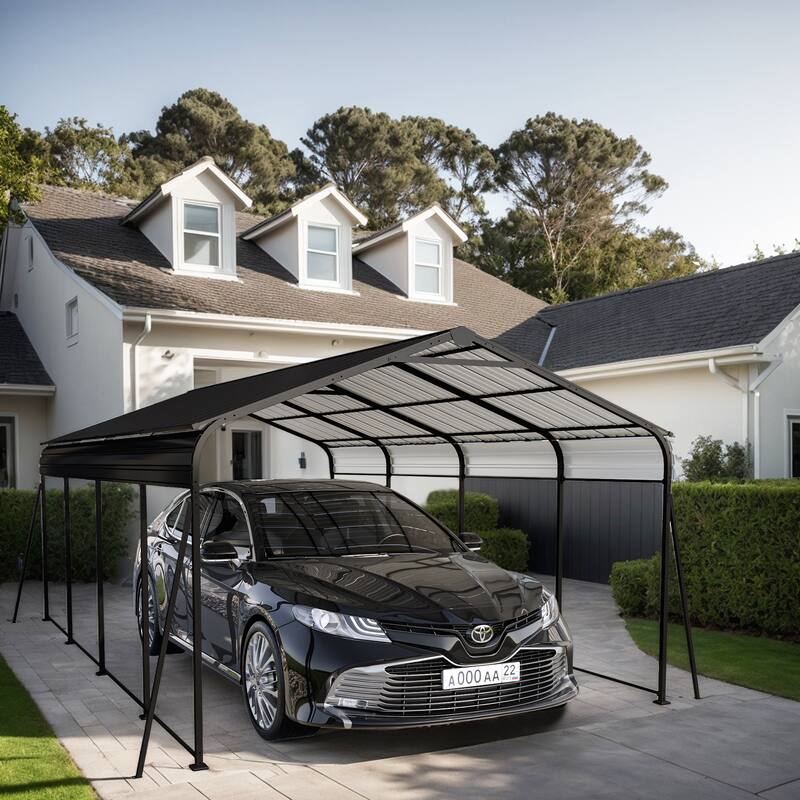 Outdoor Heavy Duty Metal Storage Canopy with Galvanized Steel Frame