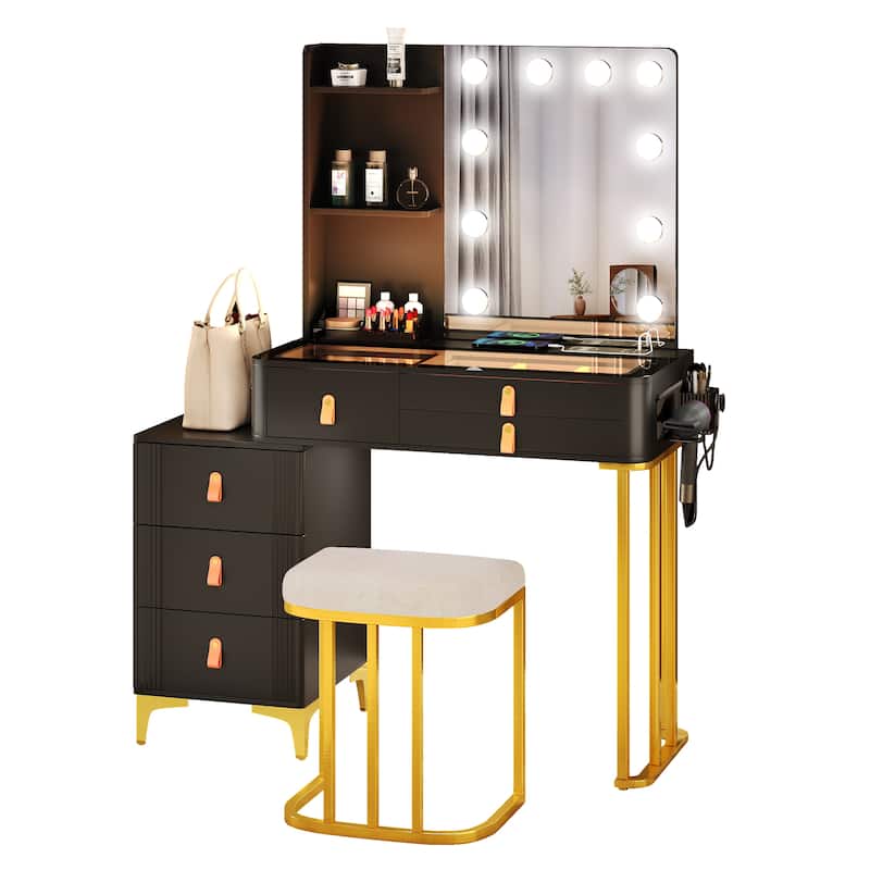 Makeup Vanity with 3 Lighting Colors