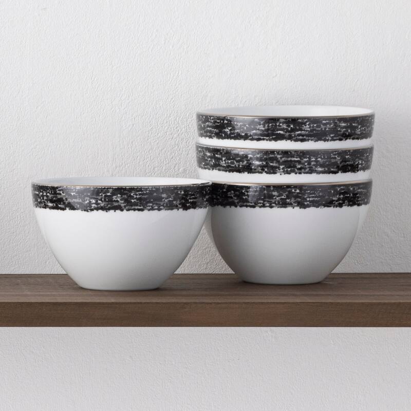 Noritake Rill Set Of 4 Cereals, 6", 29 oz.