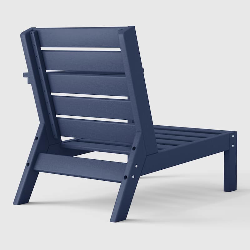Polytrends Birchwood All Weather HDPE Outdoor Patio Deep Seating Right Arm Facing Chair
