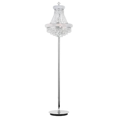 Empire 8 Light Floor Lamp With Chrome Finish