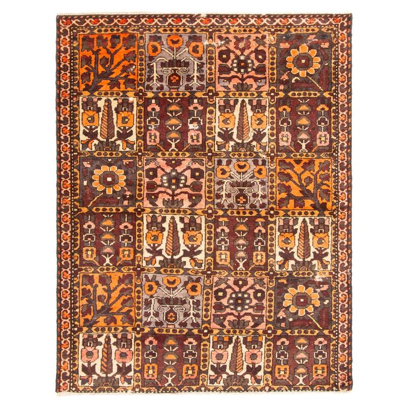 ECARPETGALLERY Hand-knotted Andelz Burgundy Wool Rug - 4'0 x 5'4