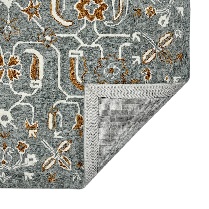 Romesha Pecos Hand-Hooked Wool Area Rug