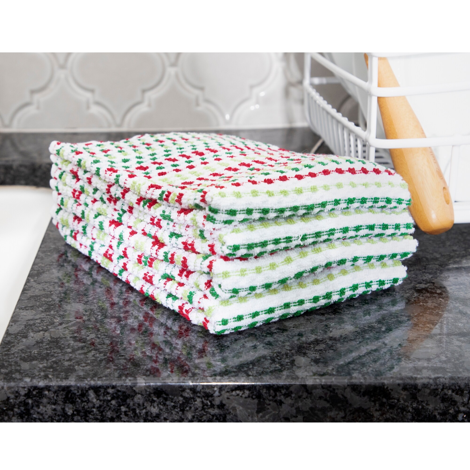 Ritz Pebble Cotton Terry Bar Mop Kitchen Towel (4-Piece)Fall