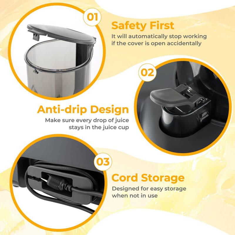 Costway Cold Press Juicer Machine Professional Slow Masticating Juicer - See Details
