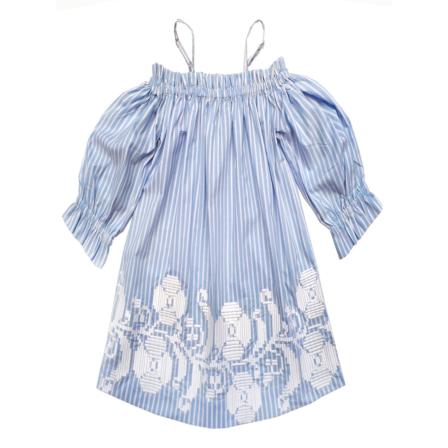 light blue checkered dress