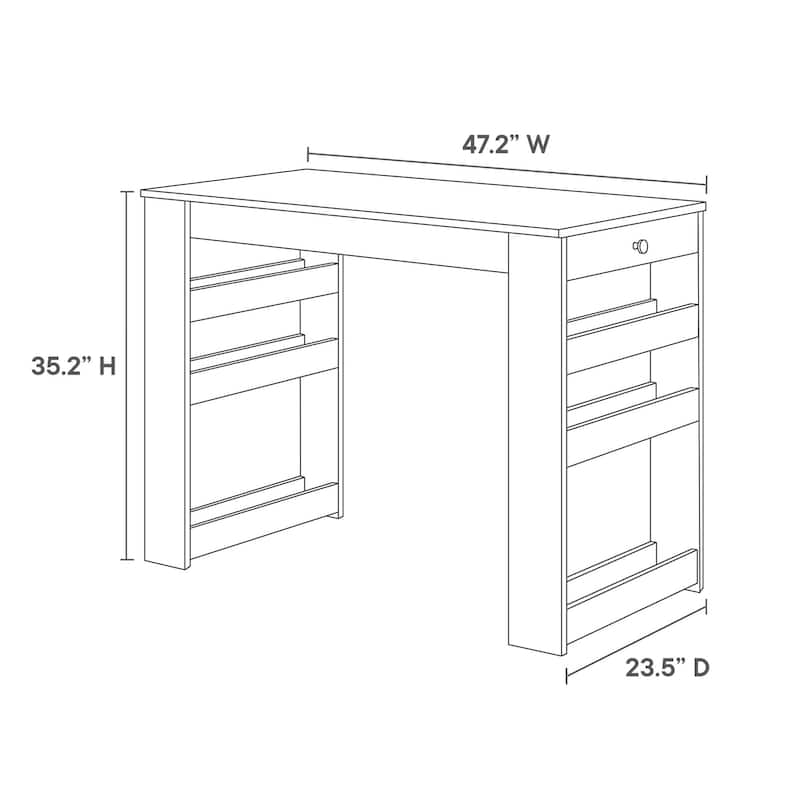 Galley 3-Piece Kitchen Island and Stool Set
