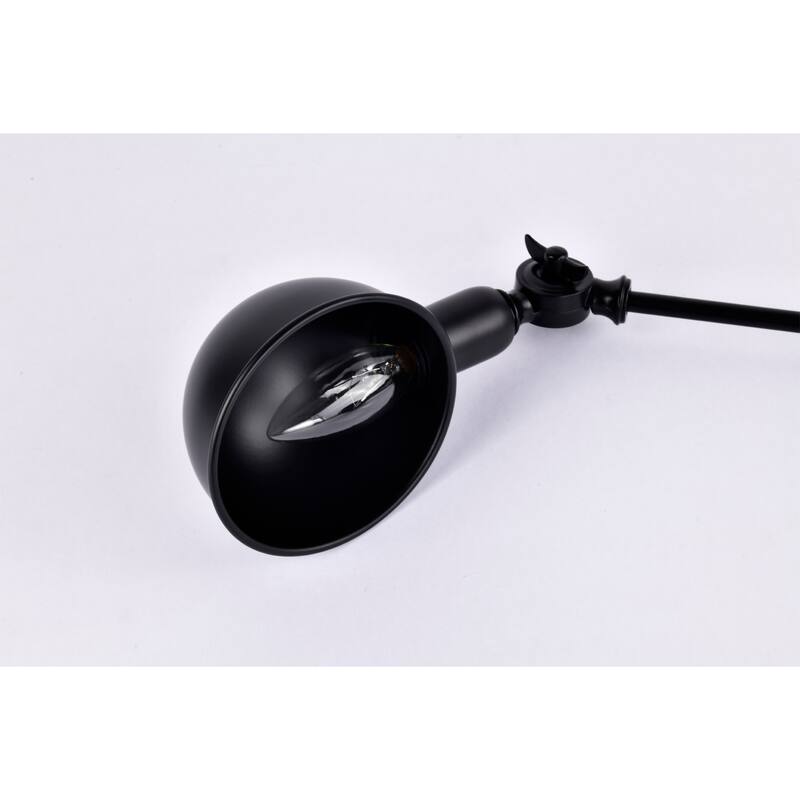 Pauh Black 3-Joint Articulated Reading Desk Lamp