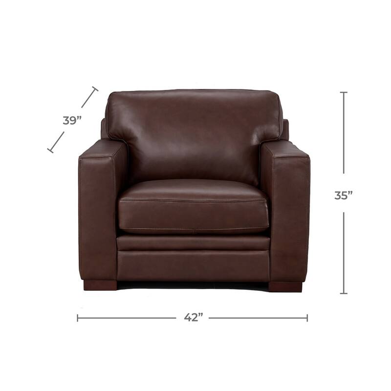 Hydeline Dillon Top Grain Leather Armchair - Chair