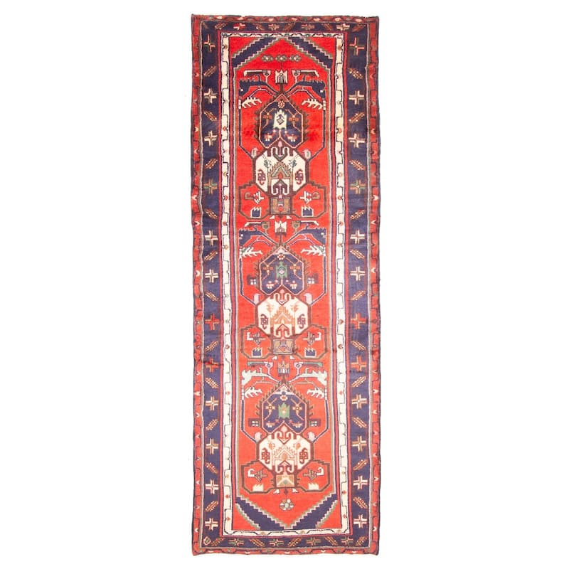 ECARPETGALLERY Hand-knotted Konya Anatolian Red Wool Rug - 2'9 x 8'11