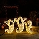 preview thumbnail 3 of 29, Glitzhome 3ft Lighted Halloween Ghosts Family Outdoor Décor with Warm white LEDs