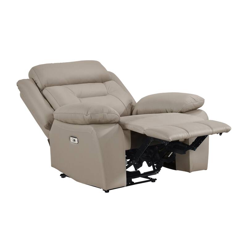 Garrey 40" Power Recliner - Tab Pull Motion, Removable Seat Back