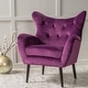 preview thumbnail 6 of 68, Alyssa Mid-century Upholstered Arm Chair by Christopher Knight Home - 30.25"D x 34.25"W x 39.75"H