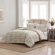 preview thumbnail 1 of 9, Laura Ashley Bramble Floral Cotton Reversible Comforter Set Beige - King - 3 Piece