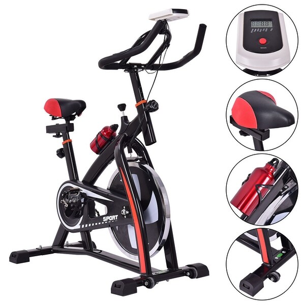 Costway Exercise Bicycle Indoor Bike Cycling Cardio Adjustable Gym Workout Fitness Home