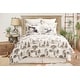 preview thumbnail 2 of 5, Hillside Royal Cotton Light Weight Year-Round Reversible Lodge Quilt Set