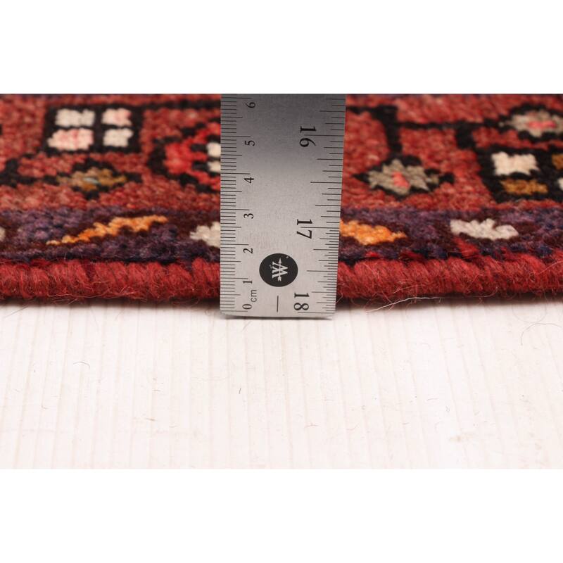 ECARPETGALLERY Hand-knotted Andelz Red Wool Rug - 3'5 x 9'9