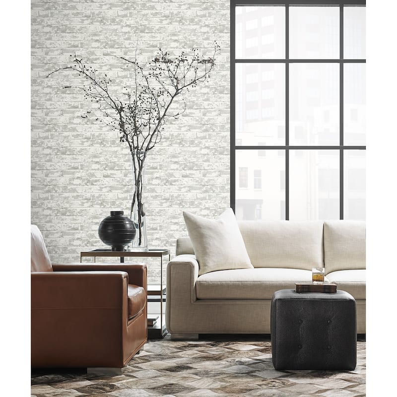 Luxe Haven Soho Brick Peel and Stick Wallpaper