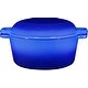 preview thumbnail 27 of 37, 2-in-1 Enameled Cast Iron Double Dutch Oven and Skillet Lid