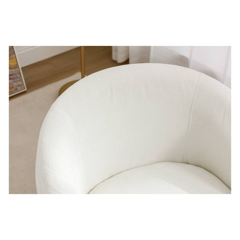 Fabric Swivel Accent Barrel Chair