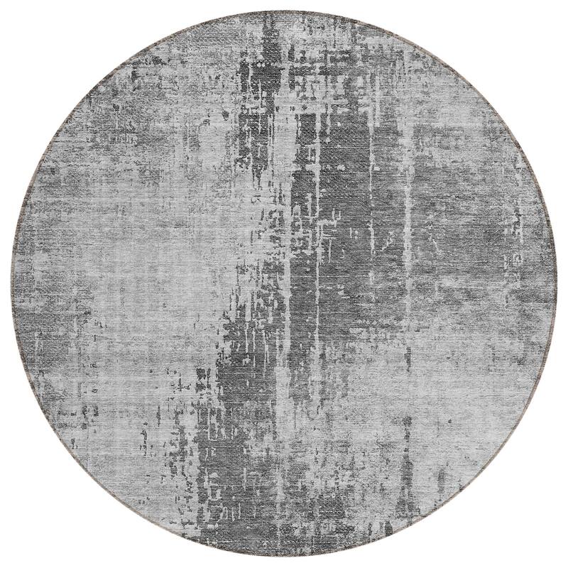 Machine Washable Indoor/ Outdoor Chantille Abstract Ombre Rug