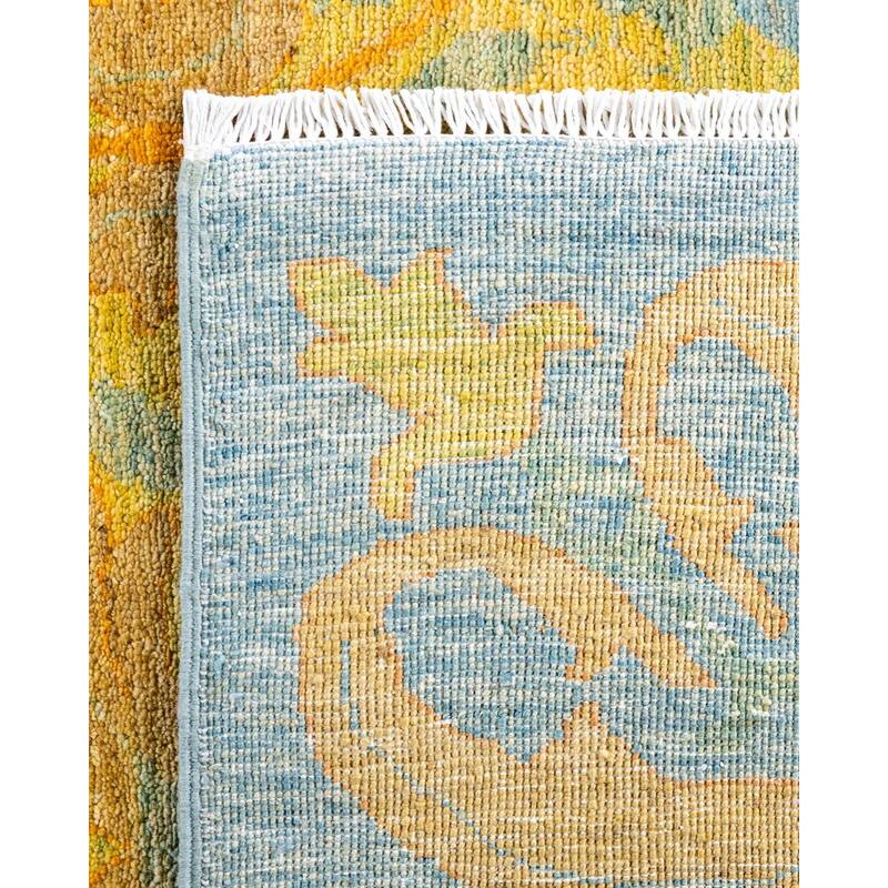 Contemporary Overdyed Wool Hand Knotted Area Rug - 9' 1" x 11' 9"