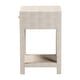 preview thumbnail 5 of 10, Dansby Modern Beige Faux Shagreen 1-Drawer End Table