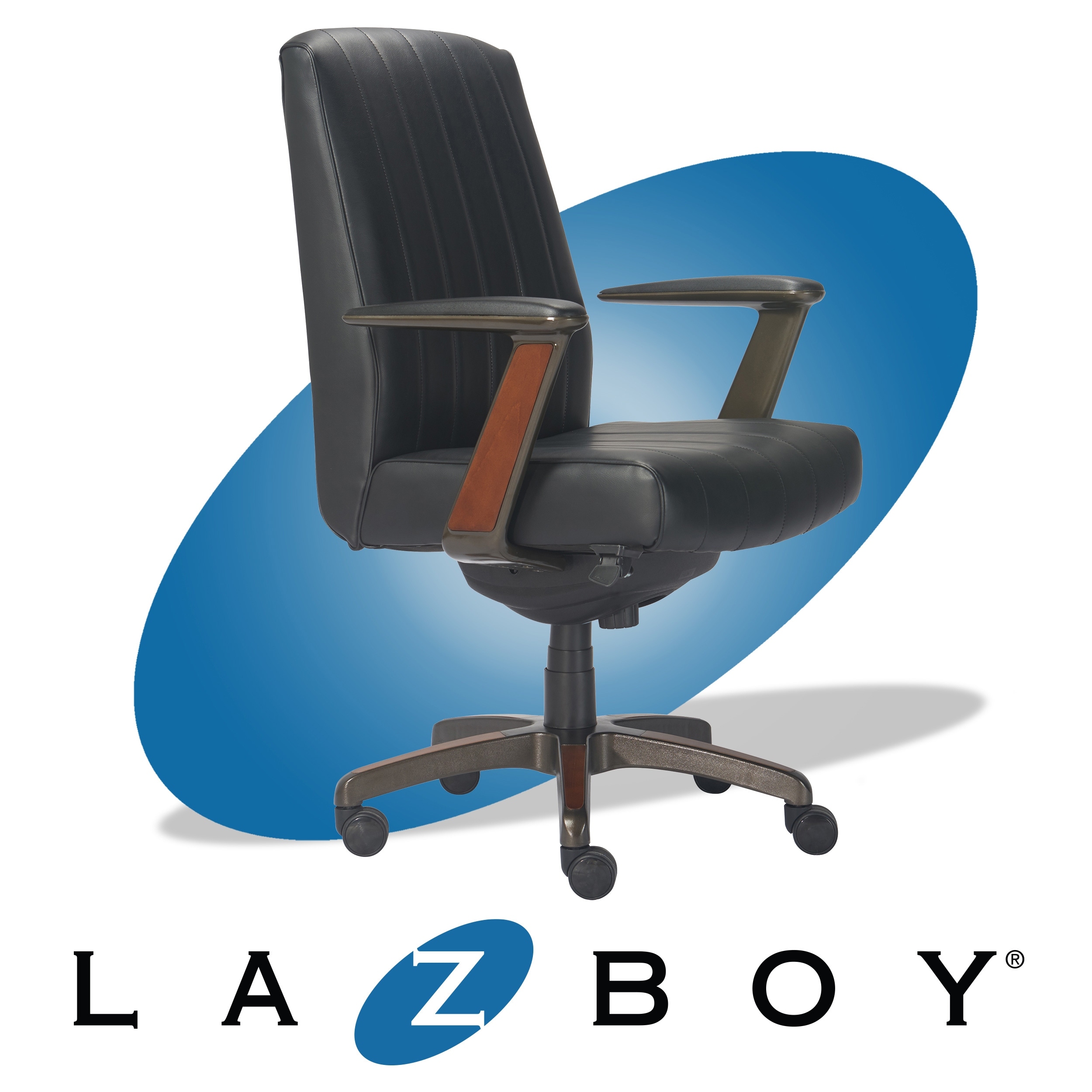 Shop La Z Boy Modern Bennett Contemporary Leather Executive Office Chair On Sale Overstock 29140975