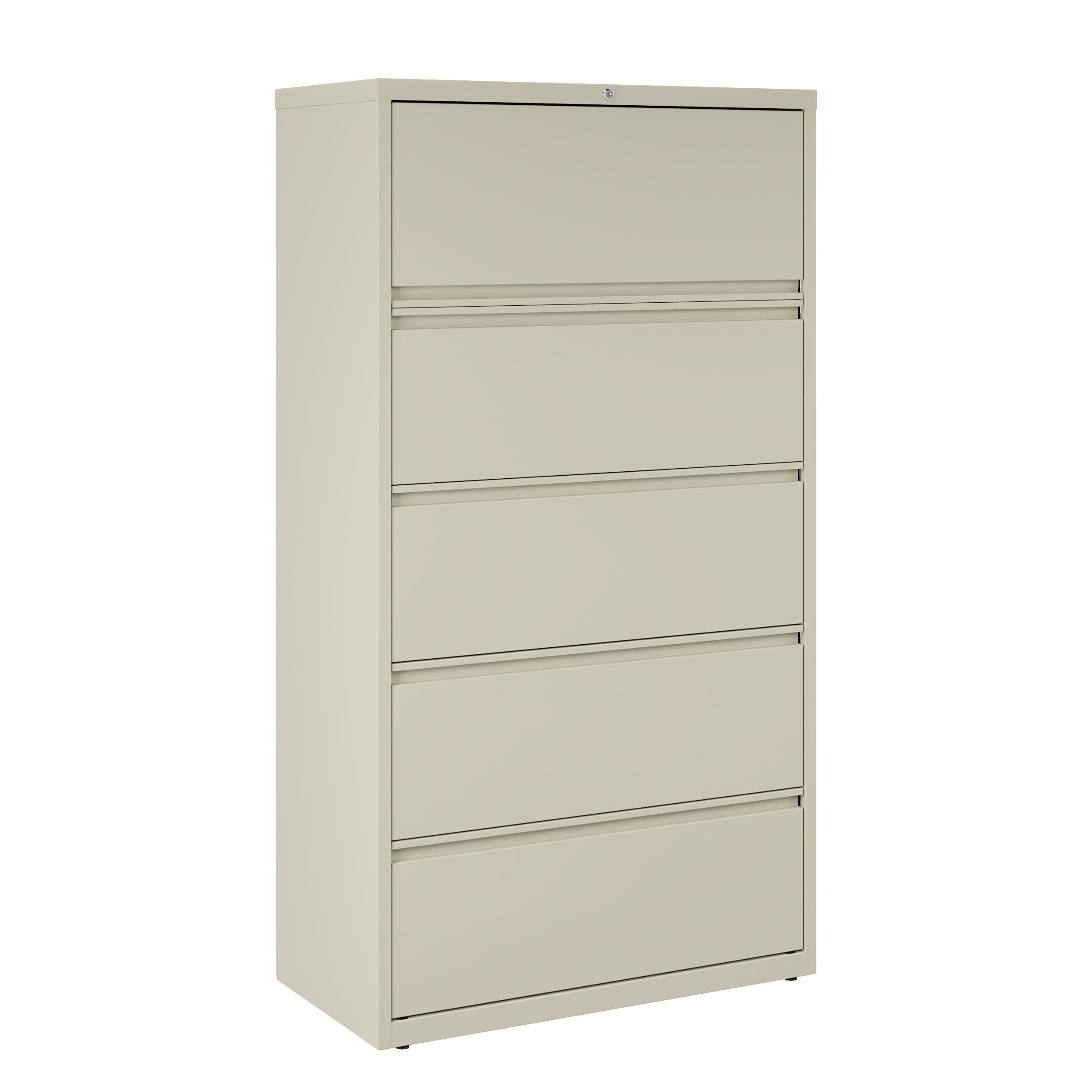 Nashi ５boxes Hirsh 36-in Wide HL10000 Series 5 Drawer Lateral File Cabinet with