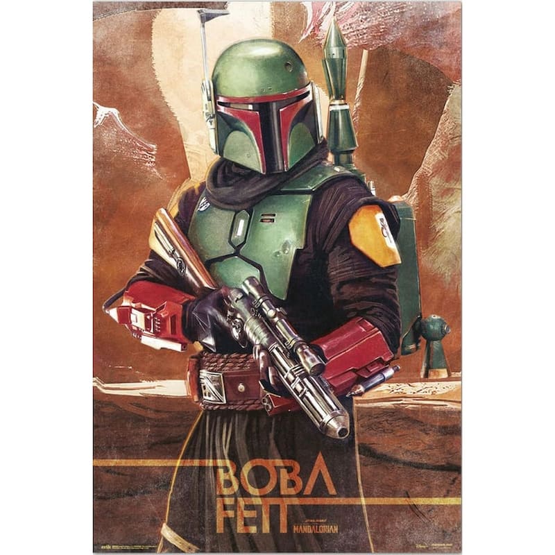 Star Wars Boba Fett Art Poster - 24 x 36 Inch